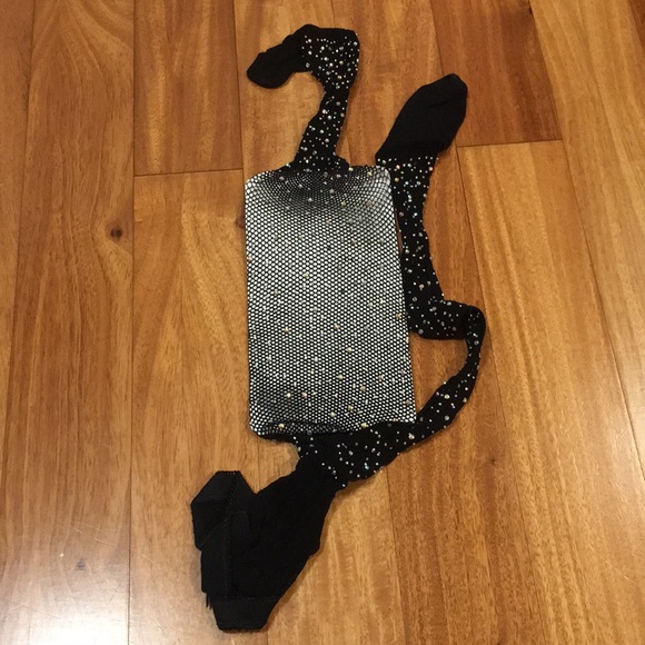 LAST ONE Crystal Fishnet Stockings tights studed - Picture 6 of 8